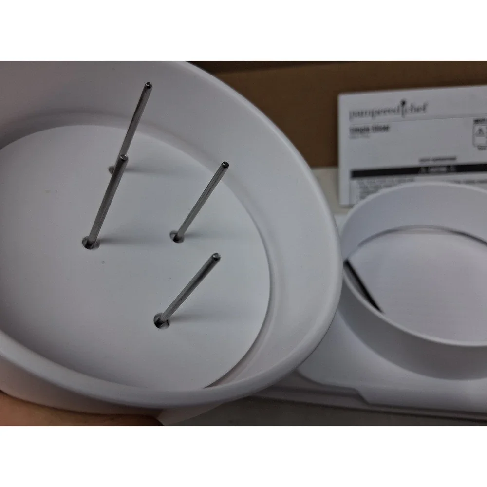 Pampered Chef Simple Slicer 1099 White Adjustable Mandoline Food SlicerNIB. K
